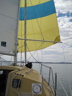 Quiet day on Port Phillip Bay in a Boomerang 20.jpg