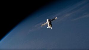 The Progress MS-19 cargo craft departs the space station.jpg