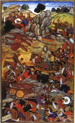 1526-First Battle of Panipat-Ibrahim Lodhi and Babur.jpg