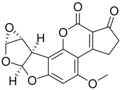 Aflatoxin B1 exo-8,9-epoxide.svg