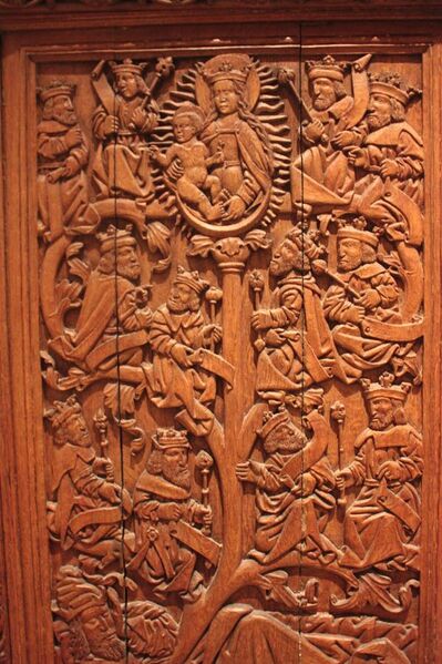 File:An oak carving of the Tree of Jesse from St Andrews Castle, RSM.JPG