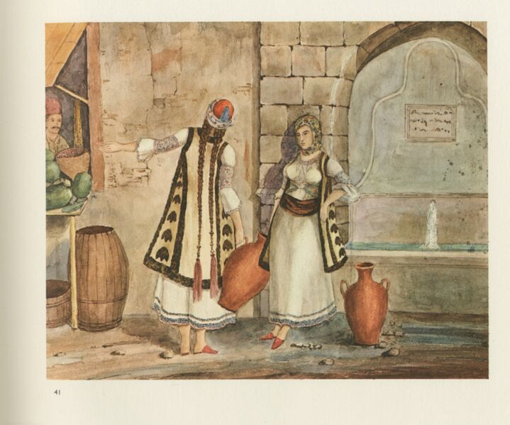 File:Athens - Scene at a fountain in the town centre - Peytier Eugène - 1828-1836.jpg