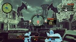 battle focus mode: player can access agent's skills and those of his recruits through a wheel