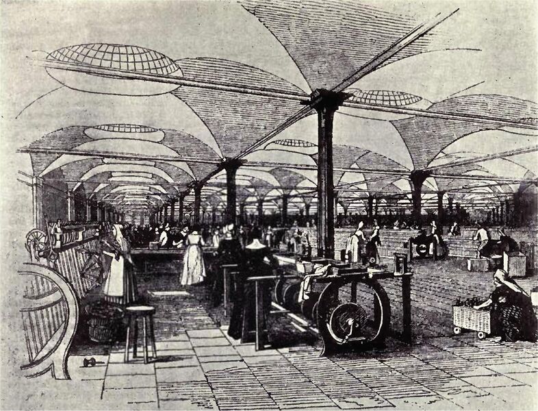 File:Marshall's flax-mill, Holbeck, Leeds - interior - c.1800.jpg