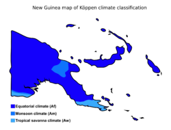 Papua New Guinea map of Köppen climate classification.svg