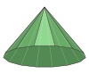 Tetradecagonal pyramid.svg