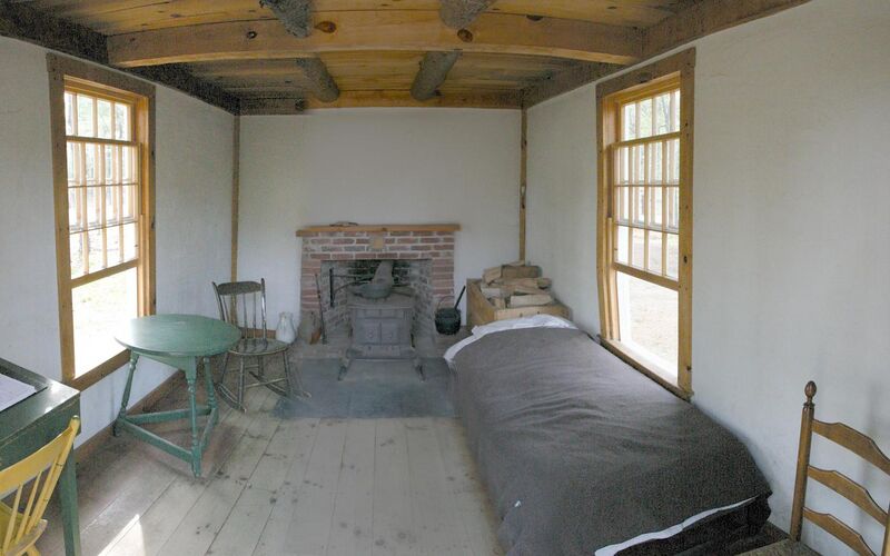 File:Thoreau's cabin inside.jpg