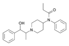 Alphamethylbetahydroxyfentanyl structure.png