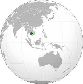 Location of Cambodia