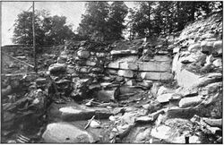Concentric shells of granite PlateXLIII Keyes 1895.jpg