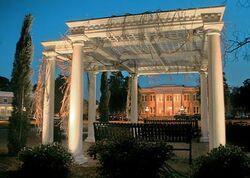 Pergola in front of Peterson Hall, South Georgia College.jpg