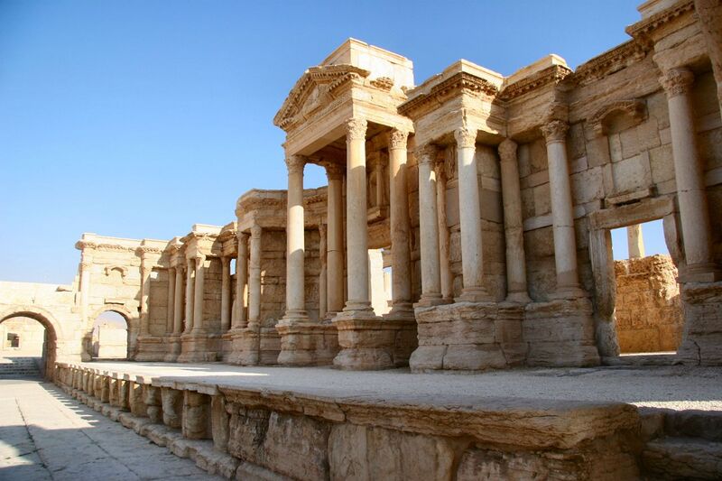 File:The Scene of the Theater in Palmyra.JPG