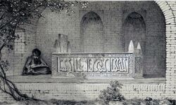 Tomb of Sheikh Saadi by Eugène Flandin.jpg