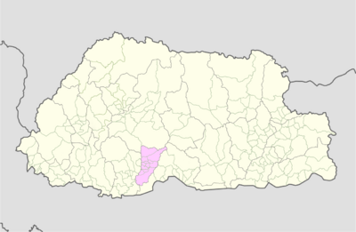 Tsirang Bhutan location map.png