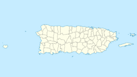Map showing the location of Puerto Mosquito