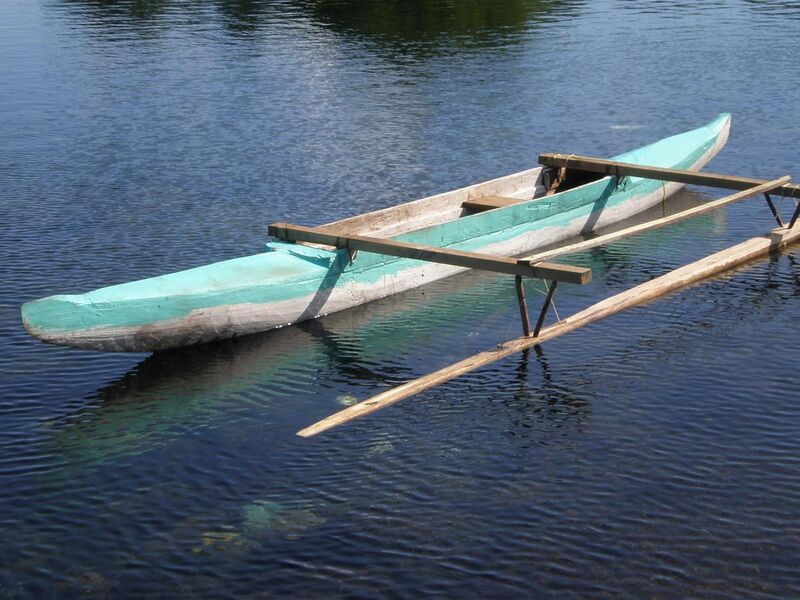 File:Va'a canoe, Matavai village, Savaii, Samoa MS.JPG