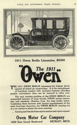1911 Owen Advertisement - Cycle and Auto Trade Journal.jpg