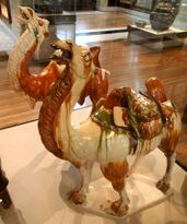 Camel figures from the tomb of Tang general Liu Tingxun