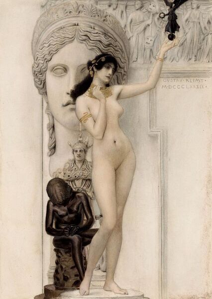 File:Gustav Klimt - Allegory of Sculpture - 1889.jpg