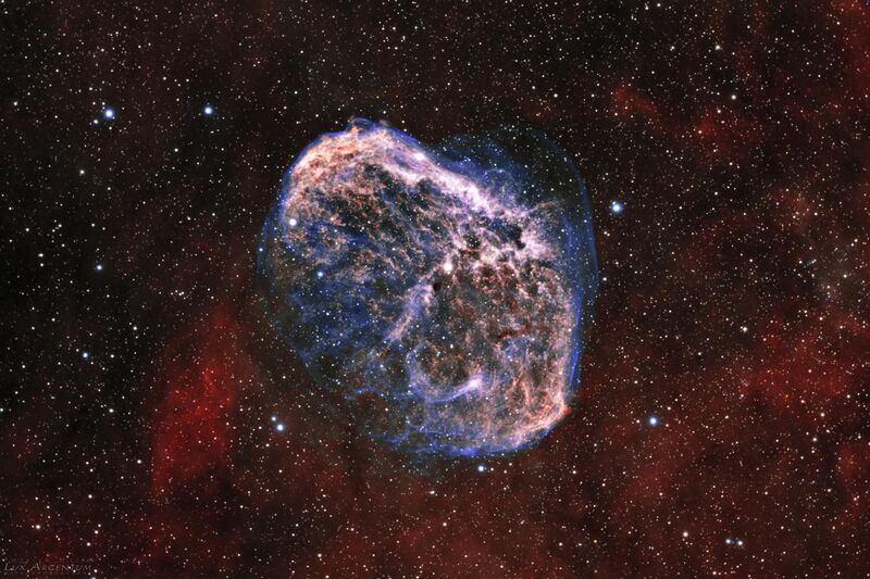 File:NGC 6888, the Crescent Nebula in Cygnus, imaged by amateur astronomer Patrick Hsieh.jpg