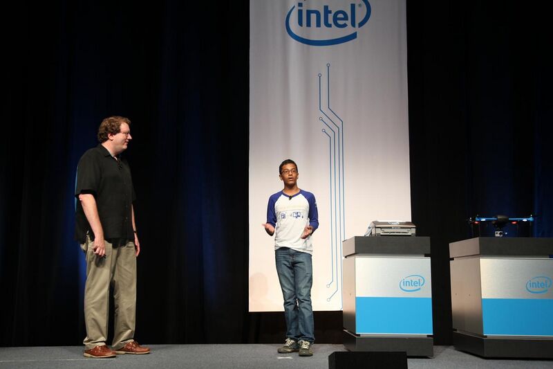 File:Shubham Banerjee at Intel - New Devices Keynote at IDF14.jpg