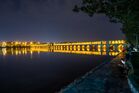 The Allahverdi Khan Bridge in night.jpg