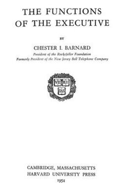The Functions of the Executive 1938 - Title Page of Eleventh Printing 1954.jpg