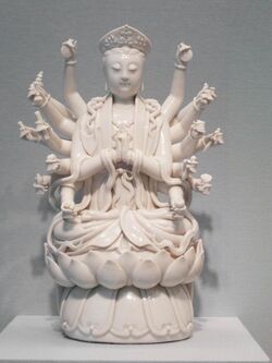 The Taoist deity Doumu. Dehua porcelain. Qing, 1700-1800. Asian Art Museum.jpg