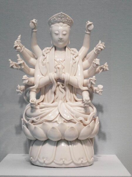 File:The Taoist deity Doumu. Dehua porcelain. Qing, 1700-1800. Asian Art Museum.jpg