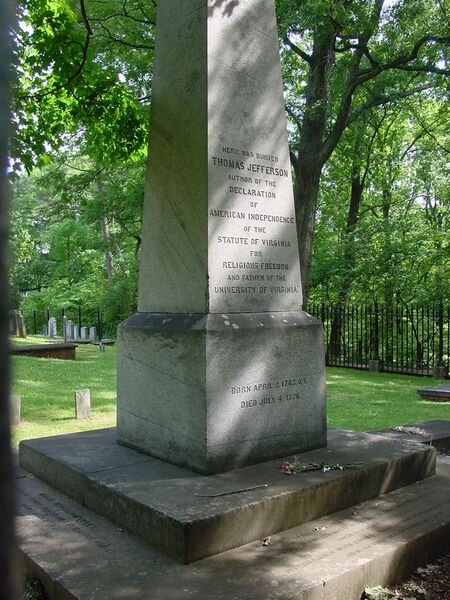 File:Thomas Jefferson's Grave Site.jpg