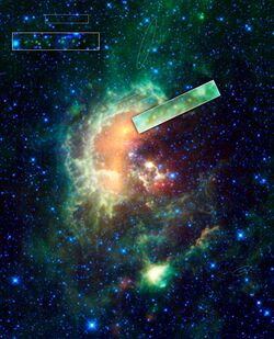 (1719) Jens, asteroid, passing in front of Tadpole nebula.jpg