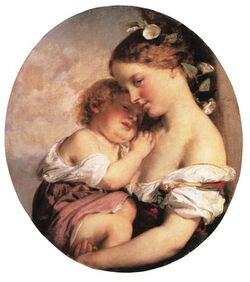 Brocky, Karoly - Mother and Child (1846-50).jpg