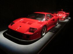 Ferrari F40 e ALFA ROMEO 33 TT 12 al Museo Nazionale dell'automobile di Torino.JPG