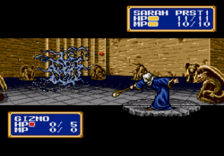 MD Shining Force II (Shining Force II - Inishie no Fūin) – Battle screen.png