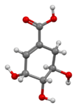 3D model of shikimic acid