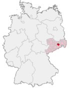 location of Dresden-Rossendorf in Germany