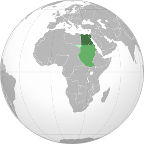 Green: Kingdom of Egypt Lighter green: Condominium of Anglo-Egyptian Sudan Lightest green: Ceded from Sudan to Italian North Africa in 1919.