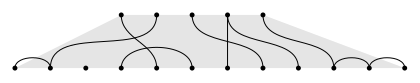 Example of a state in a representation of the partition algebra