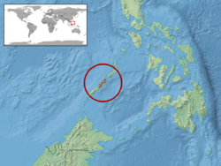 Parvoscincus palawanensis distribution.png