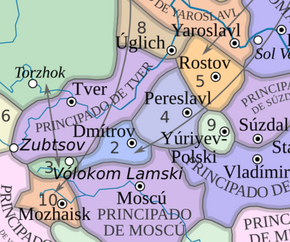   Principality of Tver in the 13th century