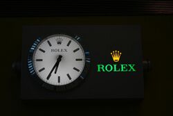 Rolex mural watch, Dubai airport.jpg