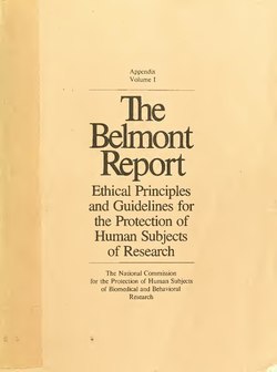 The Belmont Report.