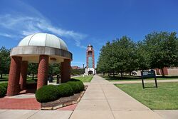 UAFS Bell Tower and Greens.jpg