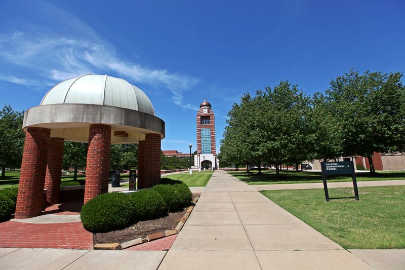 File:UAFS Bell Tower and Greens.jpg