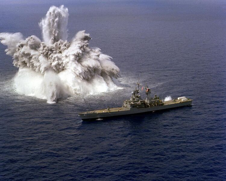 File:USS Arkansas (CGN-41) shock trials.jpg