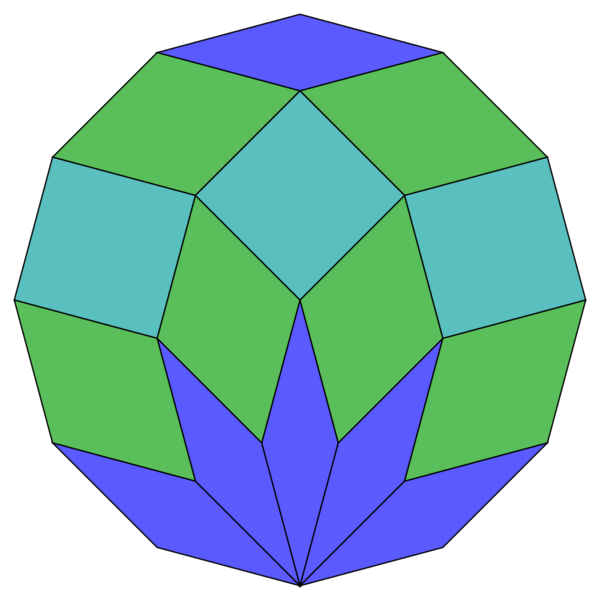 File:12-gon rhombic dissection.svg