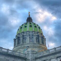 Dome on the State Capitol building in Harrisburg Pennsylvania.jpg