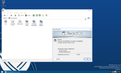 ReactOS 0.4.14 explorer and winver screenshot.png