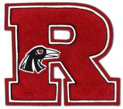 Traditional Block Letter R with Embroidered Mascot.gif
