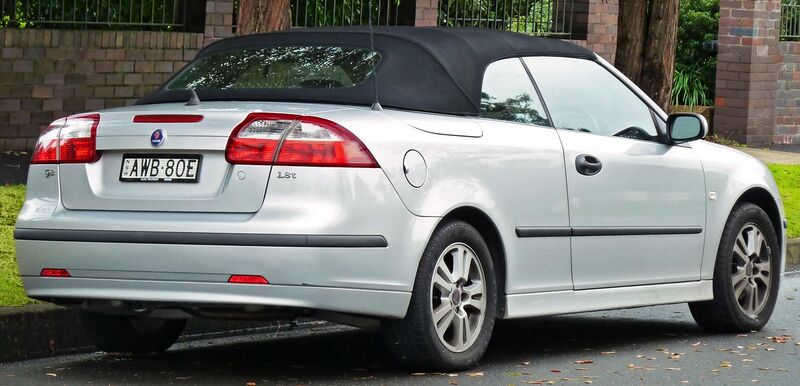 File:2005-2006 Saab 9-3 Linear 1.8t convertible (2011-06-15).jpg